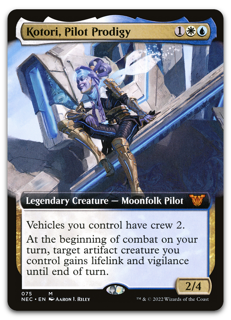 Kotori, Pilot Prodigy (Extended Art) (Commander: Kamigawa: Neon Dynasty)