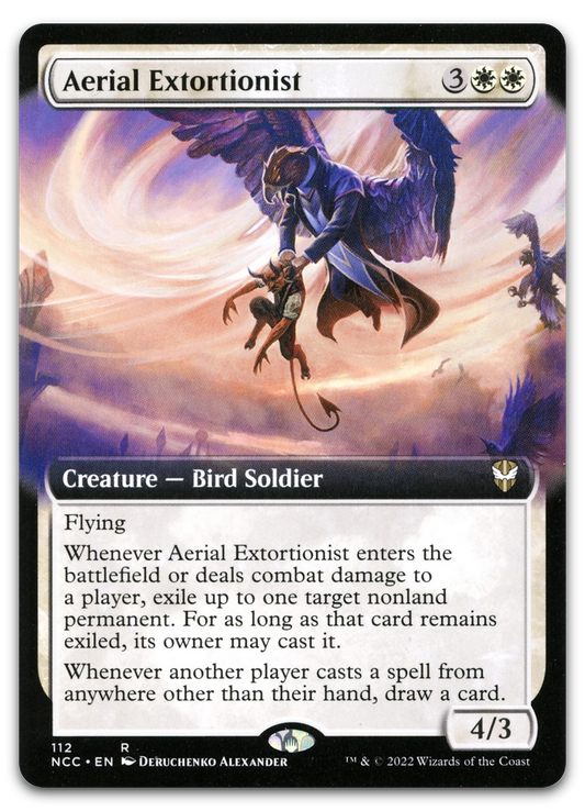 Aerial Extortionist (Extended Art) (Commander: Streets of New Capenna)