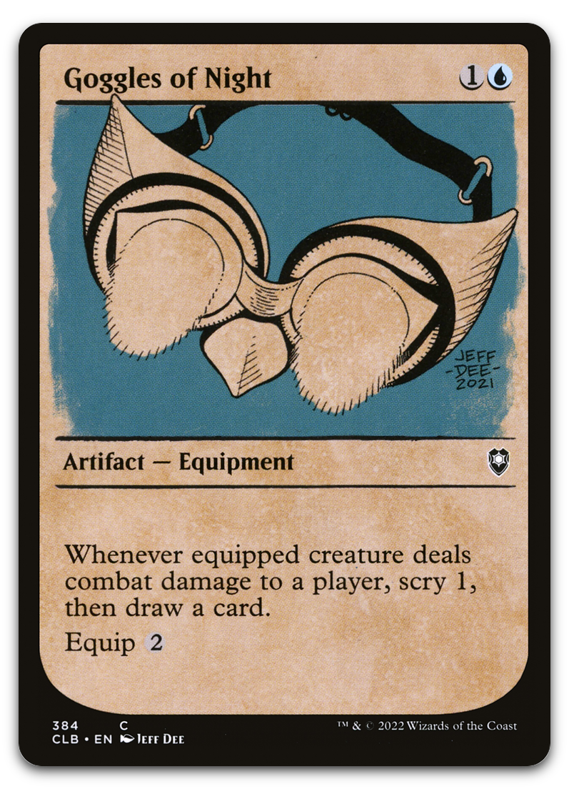Goggles of Night (Showcase) (Commander Legends: Battle for Baldur's Gate)