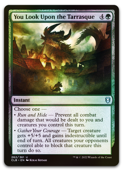 You Look Upon the Tarrasque (Commander Legends: Battle for Baldur's Gate)