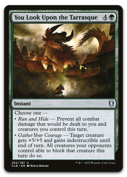 You Look Upon the Tarrasque (Commander Legends: Battle for Baldur's Gate)