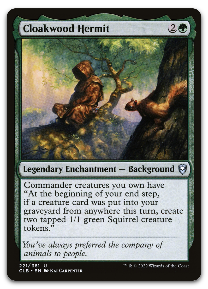 Cloakwood Hermit (Commander Legends: Battle for Baldur's Gate)