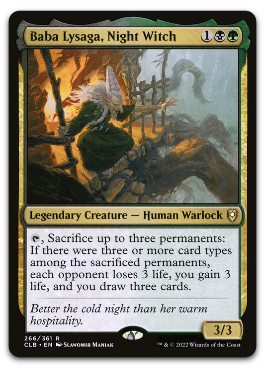 Baba Lysaga, Night Witch (Commander Legends: Battle for Baldur's Gate)