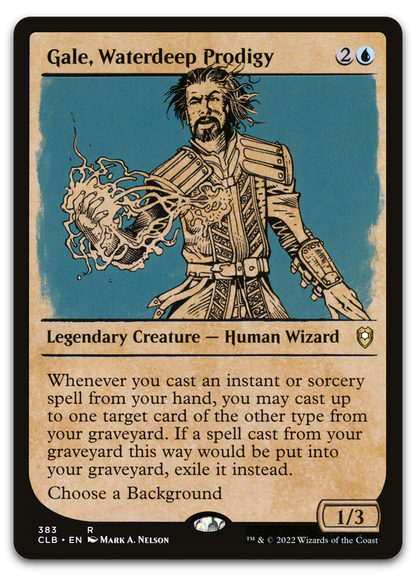 Gale, Waterdeep Prodigy (Showcase) (Commander Legends: Battle for Baldur's Gate)