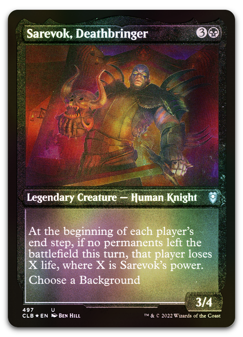 Sarevok, Deathbringer (Foil Etched) (Commander Legends: Battle for Baldur's Gate)