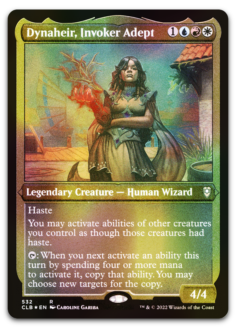 Dynaheir, Invoker Adept (Foil Etched) (Commander Legends: Battle for Baldur's Gate)