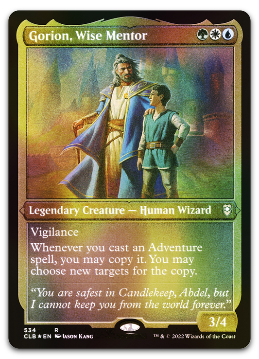 Gorion, Wise Mentor (Foil Etched) (Commander Legends: Battle for Baldur's Gate)
