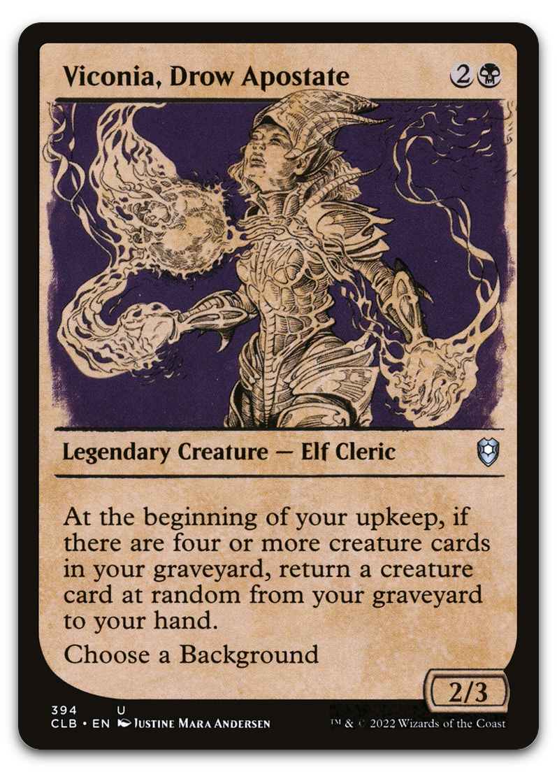 Viconia, Drow Apostate (Showcase) (Commander Legends: Battle for Baldur's Gate)