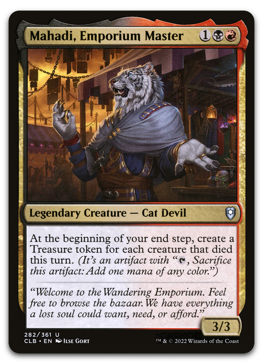 Mahadi, Emporium Master (Commander Legends: Battle for Baldur's Gate)