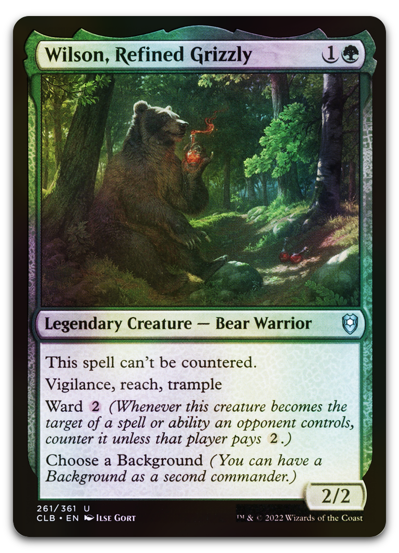 Wilson, Refined Grizzly (Commander Legends: Battle for Baldur's Gate)