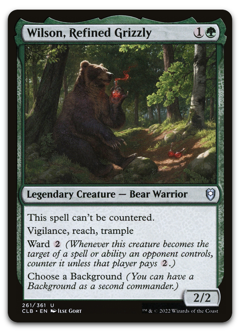 Wilson, Refined Grizzly (Commander Legends: Battle for Baldur's Gate)