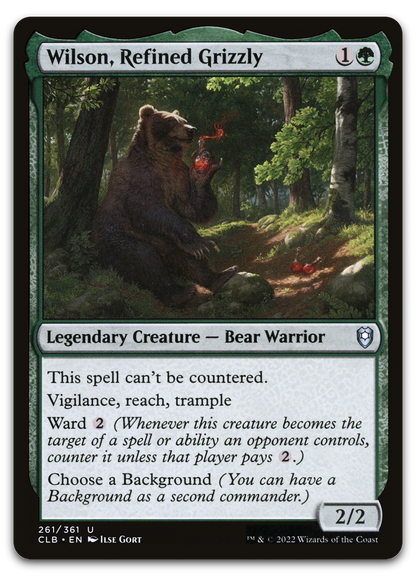 Wilson, Refined Grizzly (Commander Legends: Battle for Baldur's Gate)