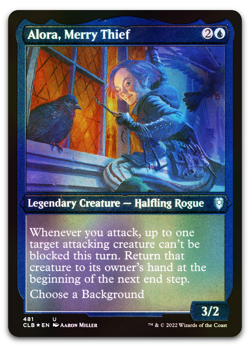 Alora, Merry Thief (Foil Etched) (Commander Legends: Battle for Baldur's Gate)