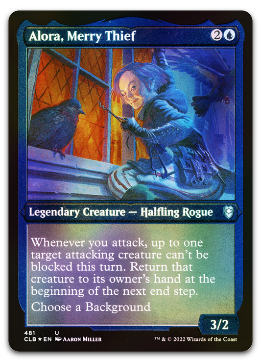 Alora, Merry Thief (Foil Etched) (Commander Legends: Battle for Baldur's Gate)