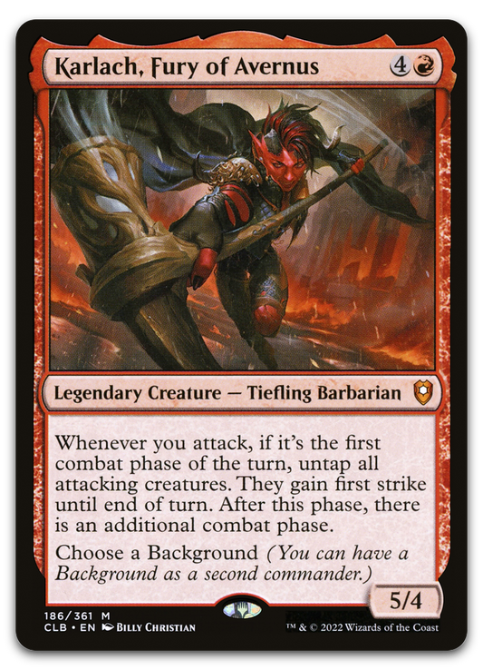 Karlach, Fury of Avernus (Commander Legends: Battle for Baldur's Gate)