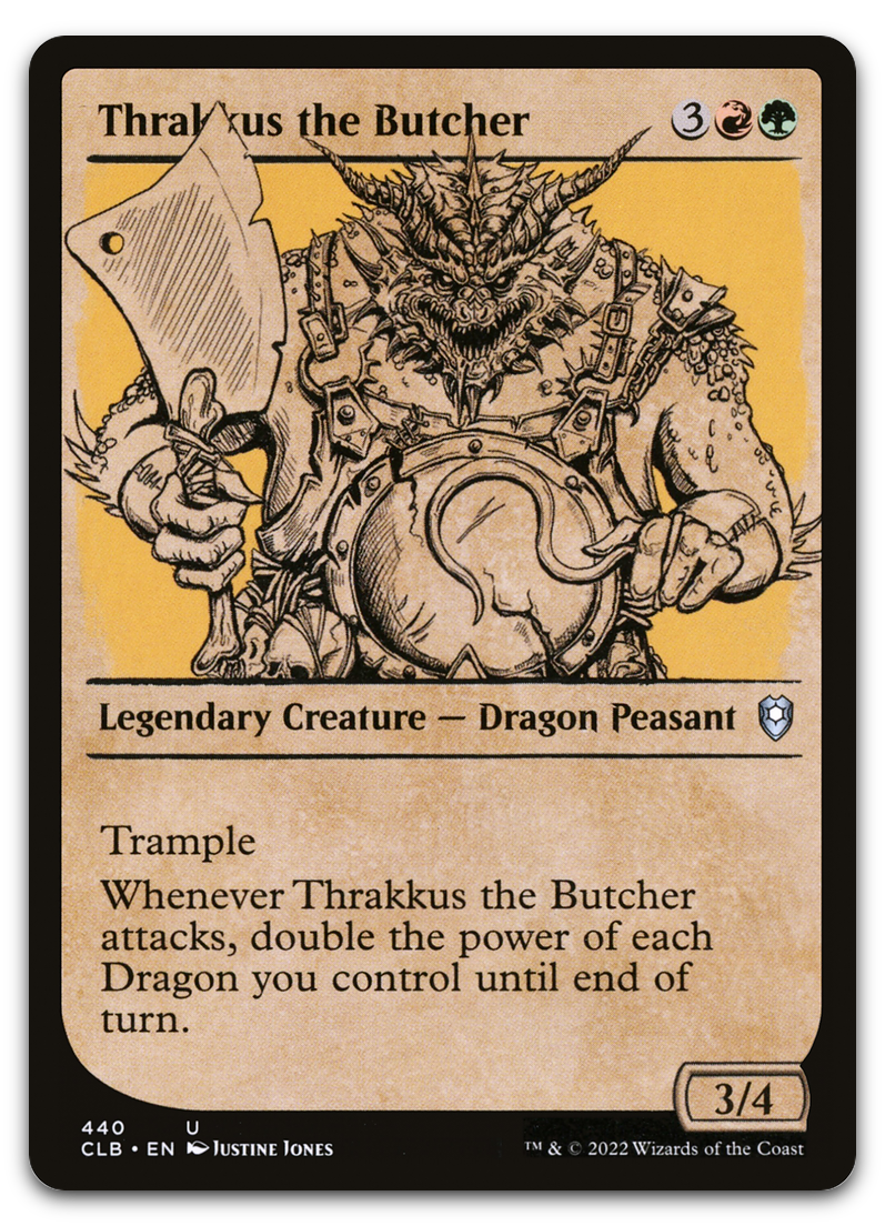 Thrakkus the Butcher (Showcase) (Commander Legends: Battle for Baldur's Gate)