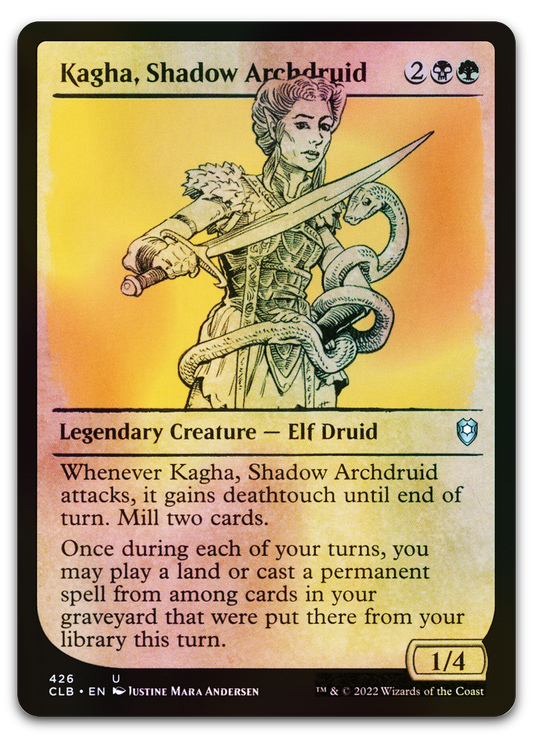 Kagha, Shadow Archdruid (Showcase) (Commander Legends: Battle for Baldur's Gate)
