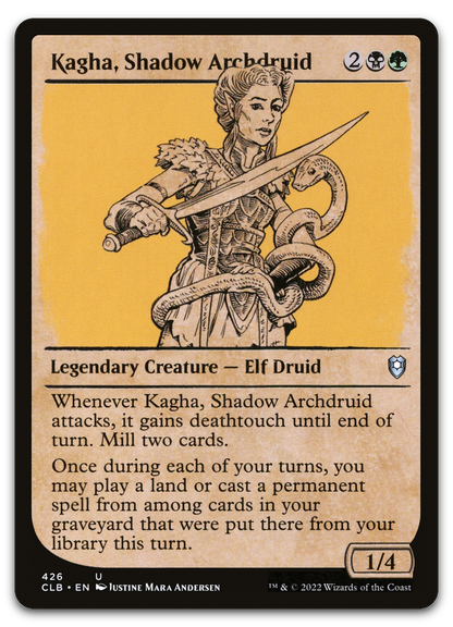 Kagha, Shadow Archdruid (Showcase) (Commander Legends: Battle for Baldur's Gate)