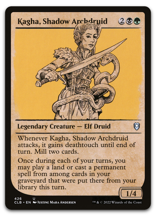 Kagha, Shadow Archdruid (Showcase) (Commander Legends: Battle for Baldur's Gate)