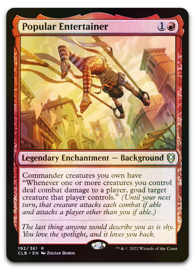 Popular Entertainer (Commander Legends: Battle for Baldur's Gate)