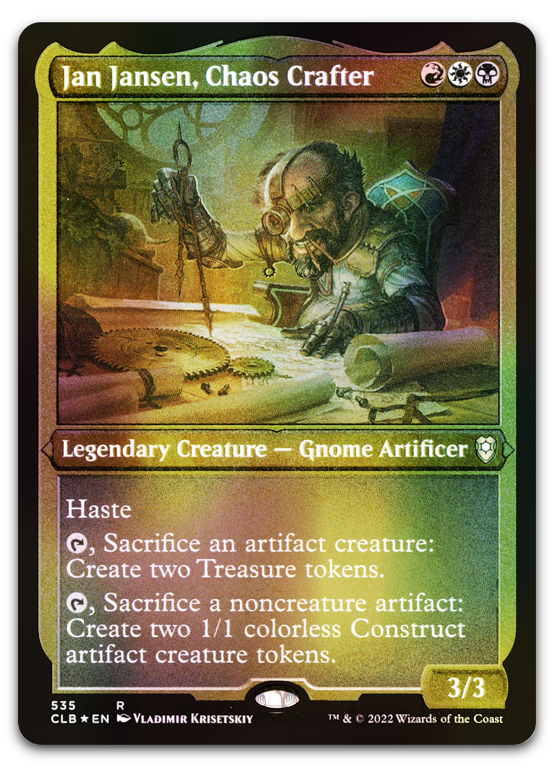 Jan Jansen, Chaos Crafter (Foil Etched) (Commander Legends: Battle for Baldur's Gate)