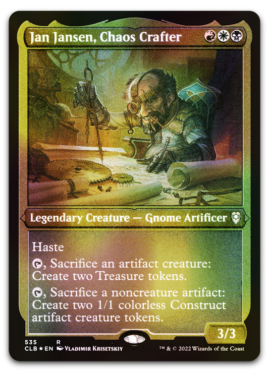 Jan Jansen, Chaos Crafter (Foil Etched) (Commander Legends: Battle for Baldur's Gate)