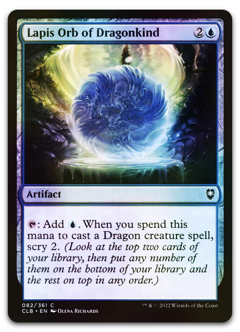 Lapis Orb of Dragonkind (Commander Legends: Battle for Baldur's Gate)