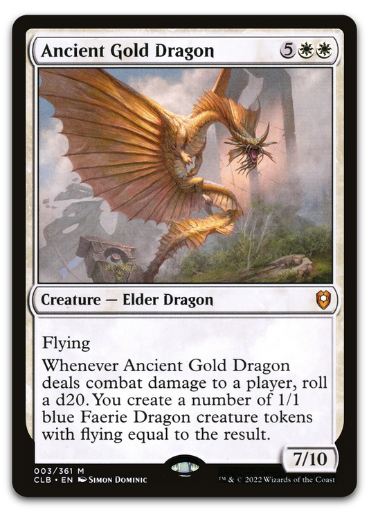 Ancient Gold Dragon (Commander Legends: Battle for Baldur's Gate)