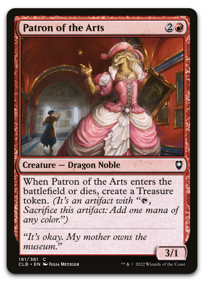 Patron of the Arts (Commander Legends: Battle for Baldur's Gate)