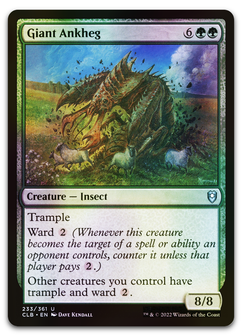 Giant Ankheg (Commander Legends: Battle for Baldur's Gate)