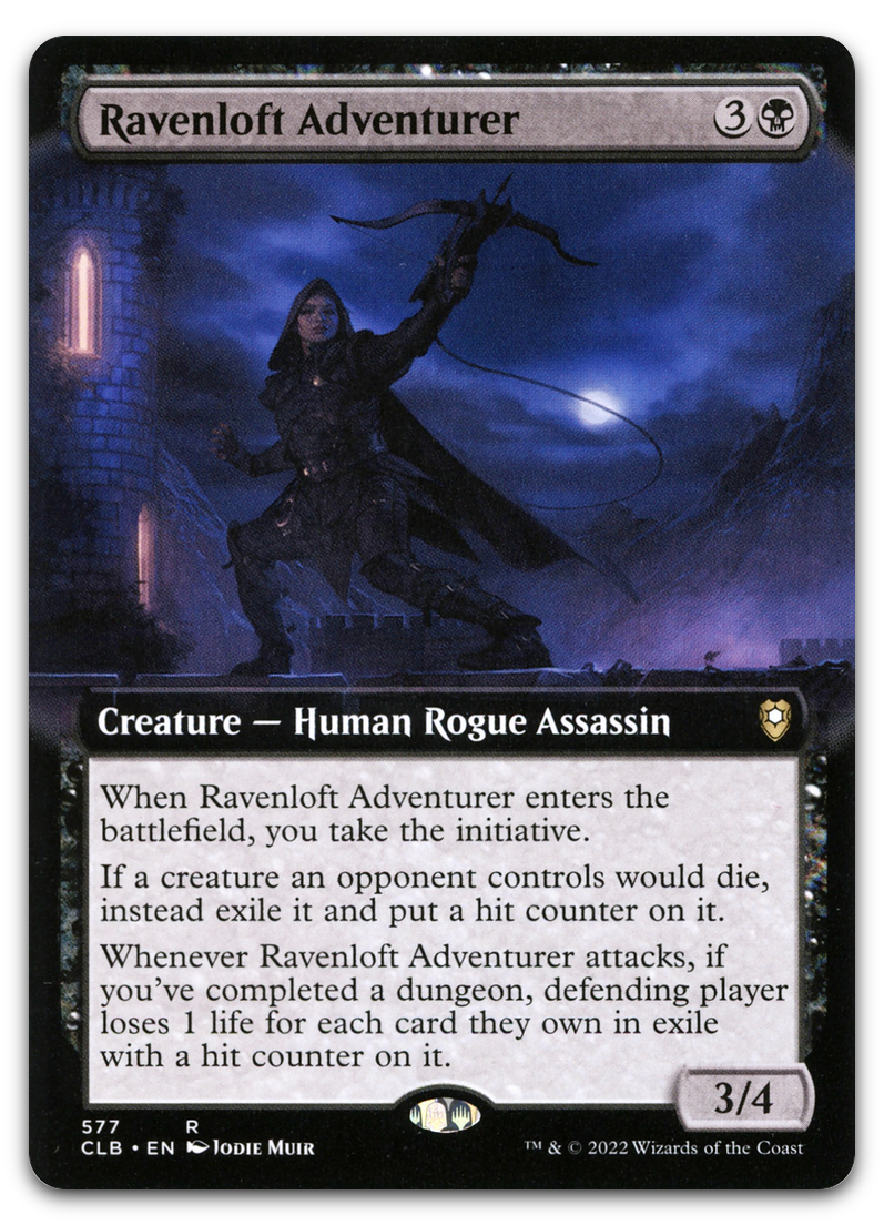Ravenloft Adventurer (Extended Art) (Commander Legends: Battle for Baldur's Gate)