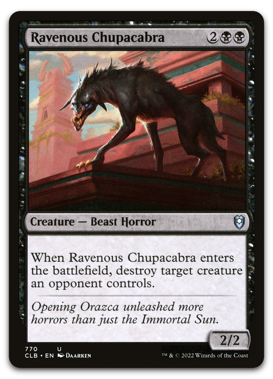 Ravenous Chupacabra (Commander Legends: Battle for Baldur's Gate)