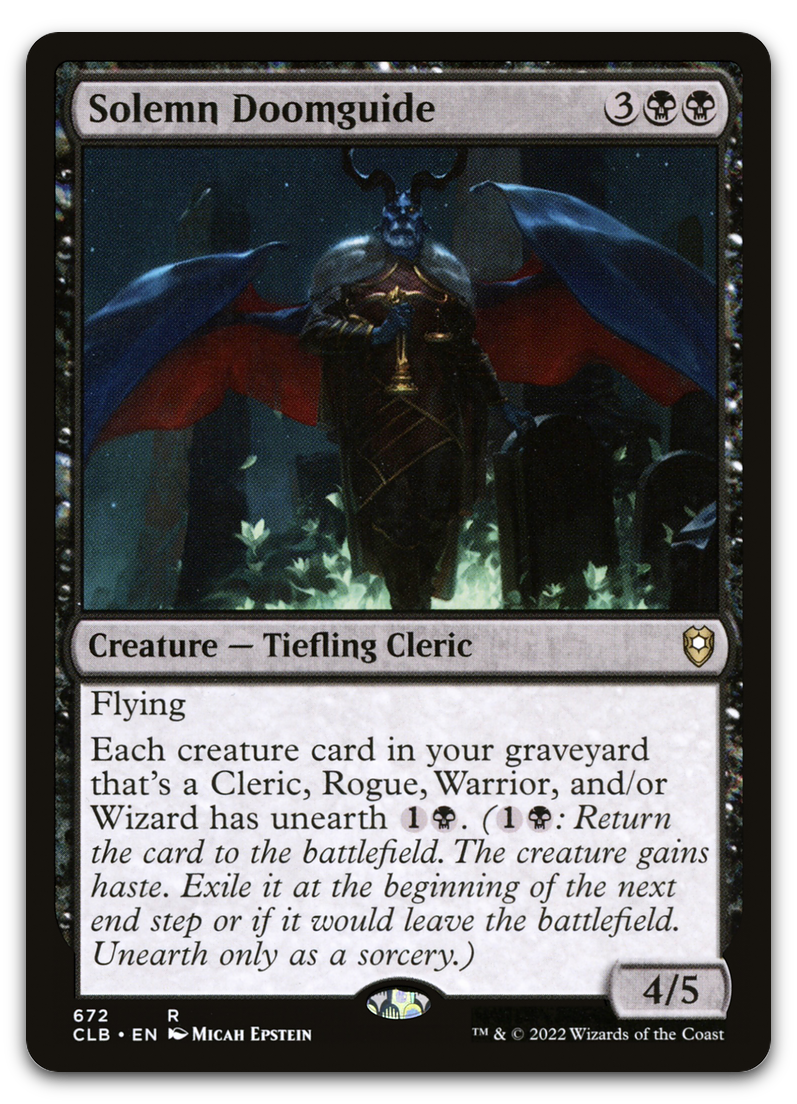 Solemn Doomguide (Commander Legends: Battle for Baldur's Gate)