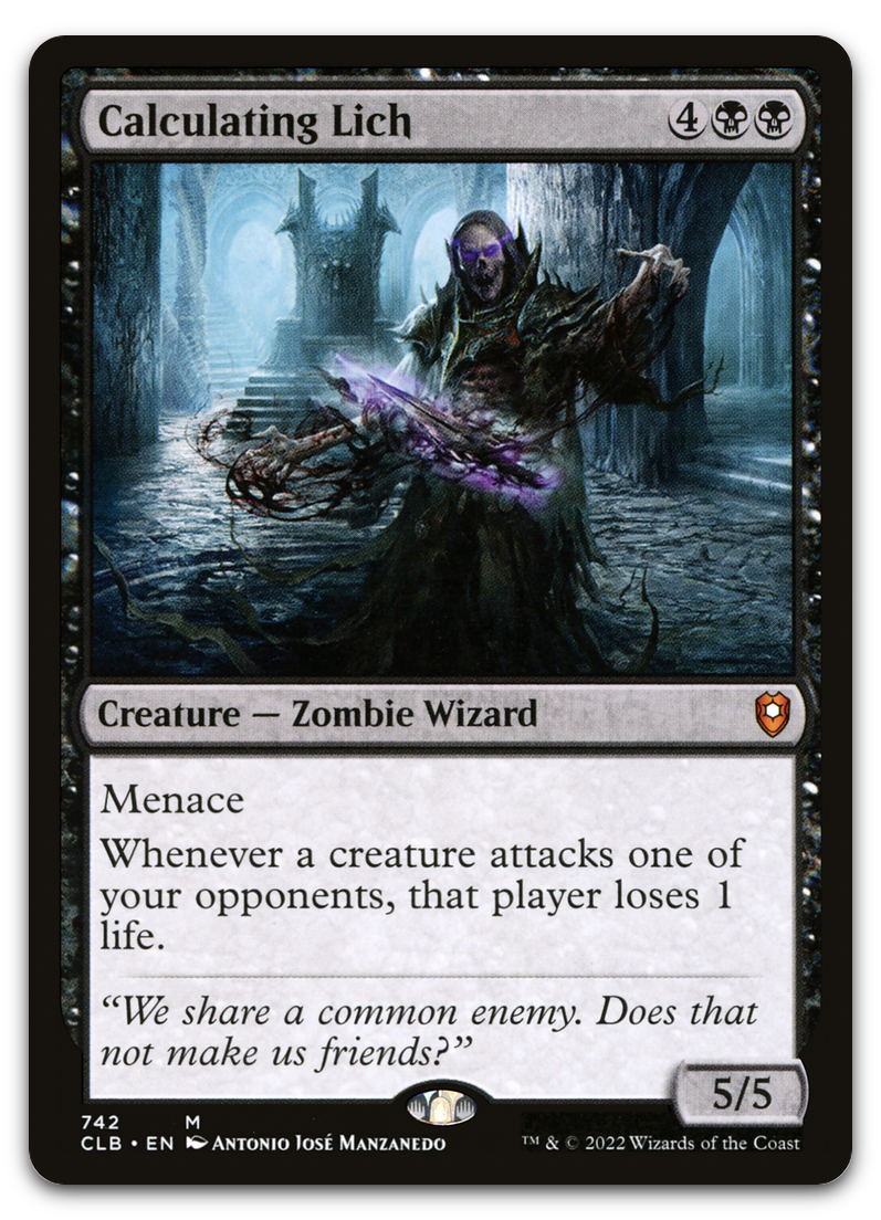 Calculating Lich (Commander Legends: Battle for Baldur's Gate)