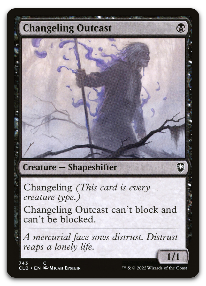 Changeling Outcast (Commander Legends: Battle for Baldur's Gate)