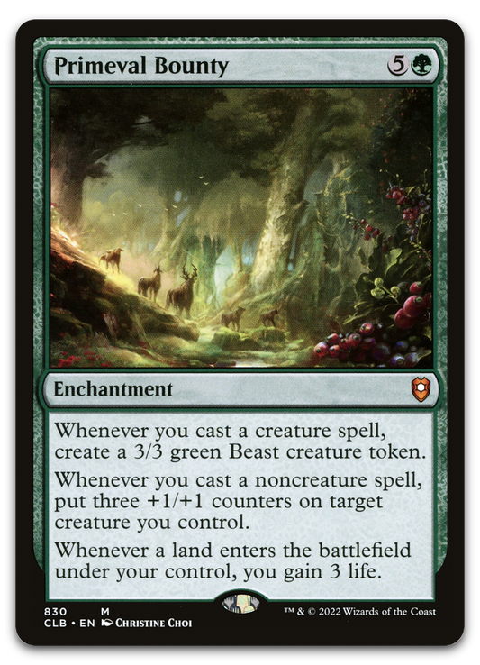 Primeval Bounty (Commander Legends: Battle for Baldur's Gate)