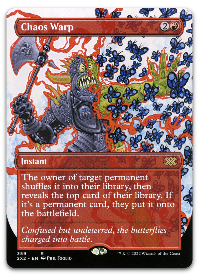 Chaos Warp (Borderless) (Double Masters 2022)