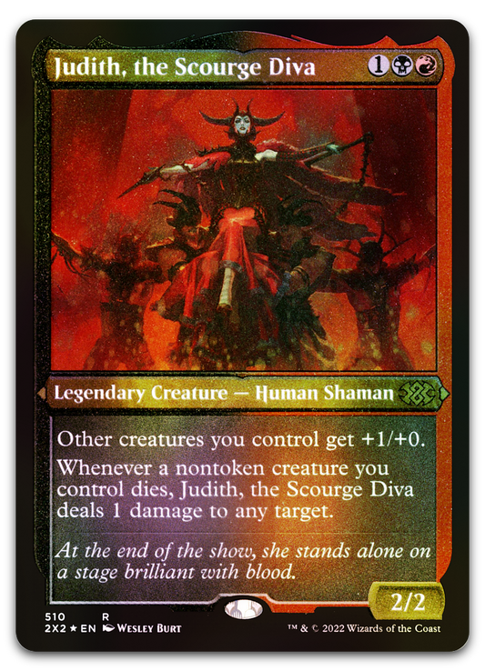 Judith, the Scourge Diva (Foil Etched) (Double Masters 2022)