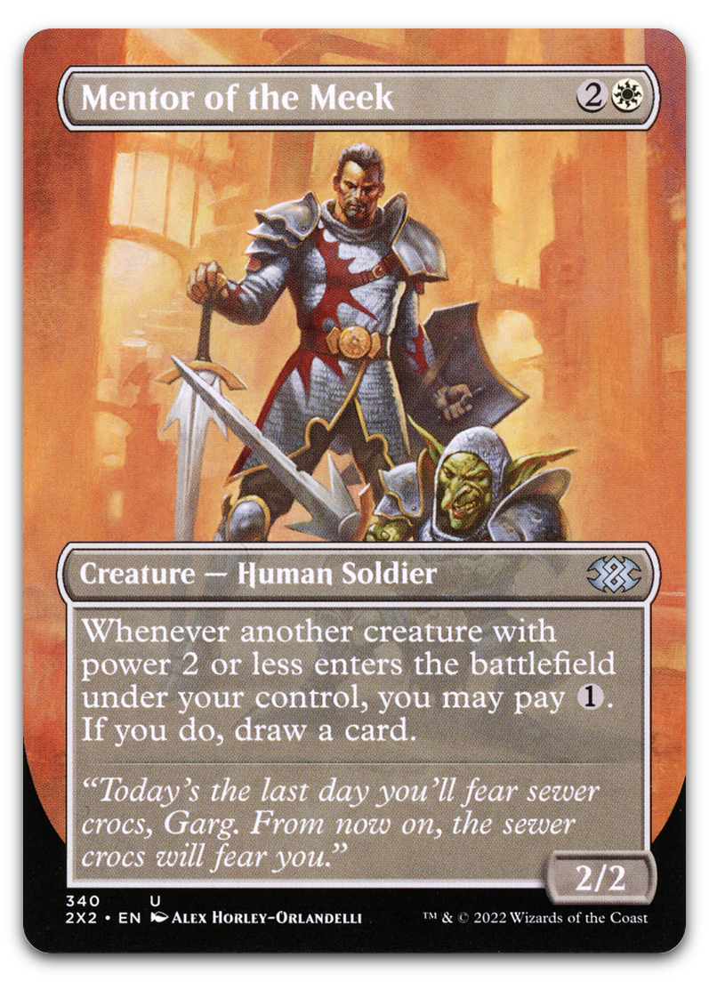 Mentor of the Meek (Borderless) (Double Masters 2022)