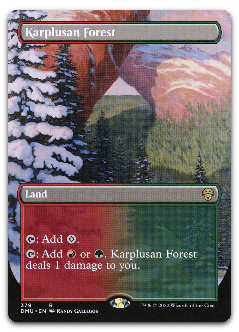 Karplusan Forest (Borderless) (Dominaria United)