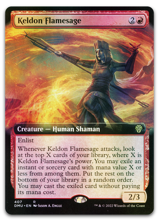 Keldon Flamesage (Extended Art) (Dominaria United)