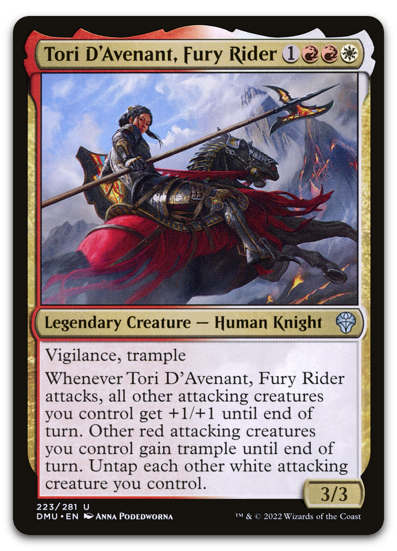 Tori D'Avenant, Fury Rider (Dominaria United)