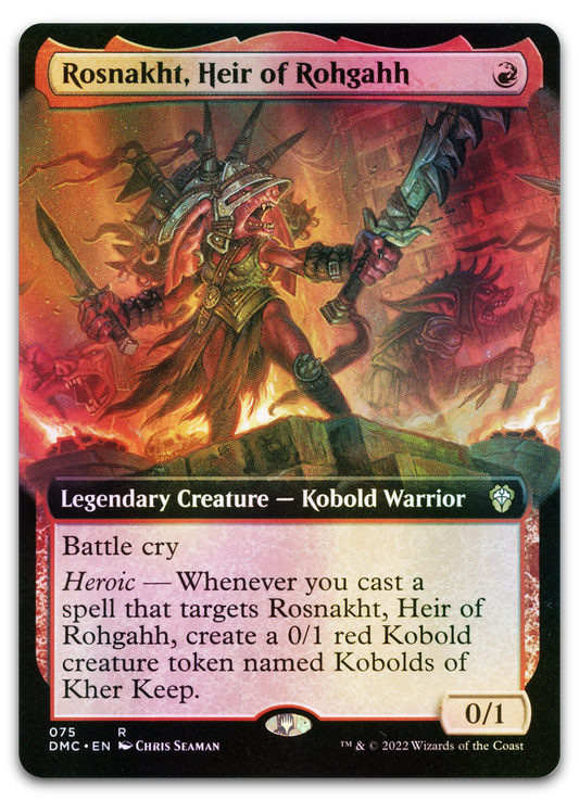 Rosnakht, Heir of Rohgahh (Extended Art) (Commander: Dominaria United)