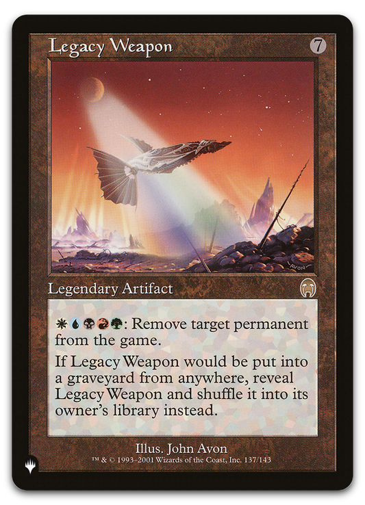 Legacy Weapon (The List Reprints)