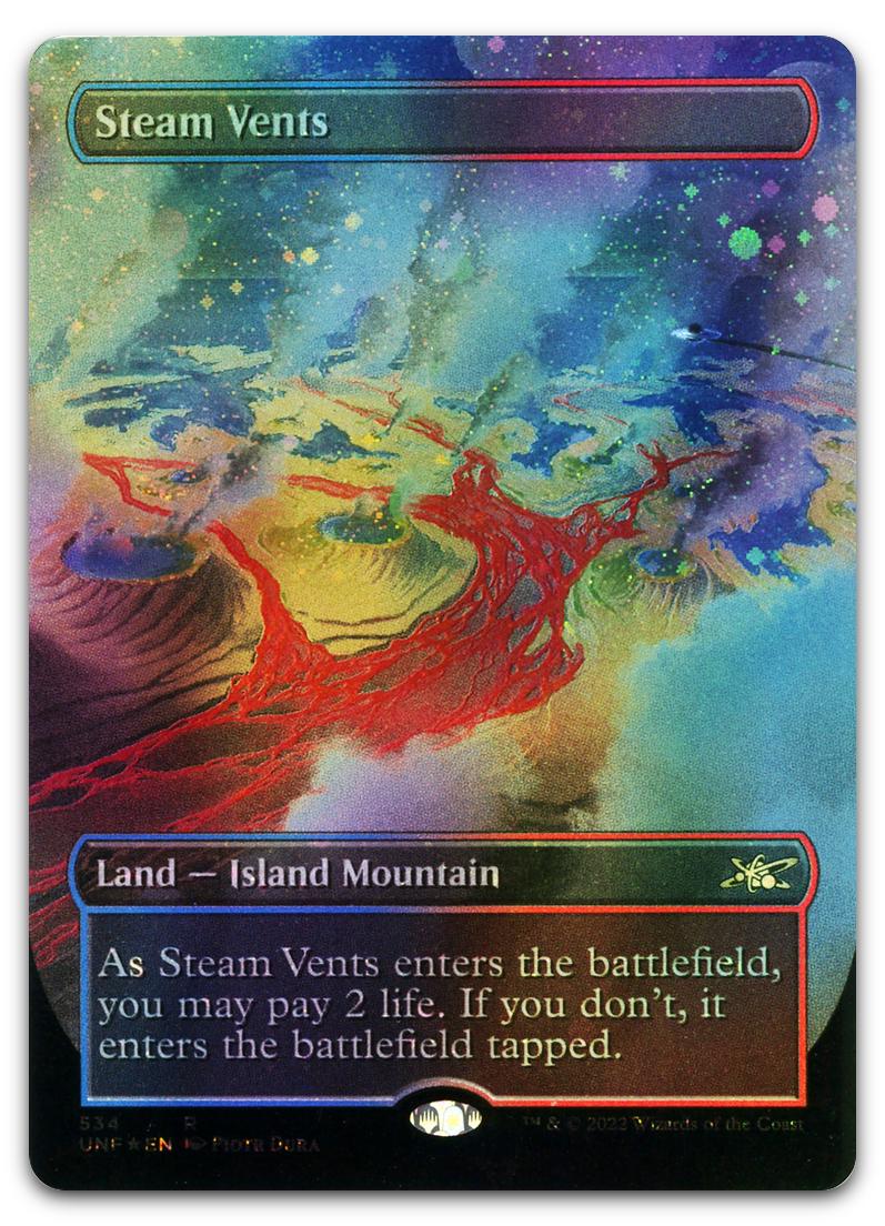 Steam Vents (Borderless) (Galaxy Foil) (Unfinity)