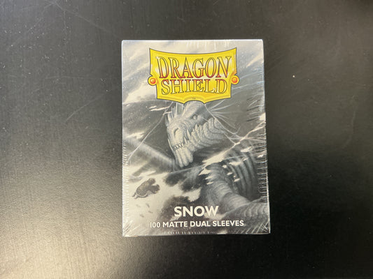 Dragon Shield Sleeves: Standard DUAL- Matte Snow 'Nirin' (100 ct.)