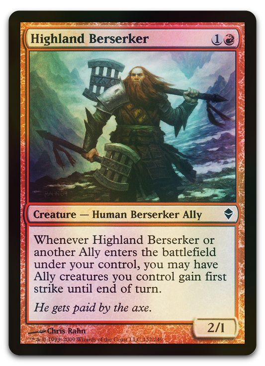 Highland Berserker (Zendikar)