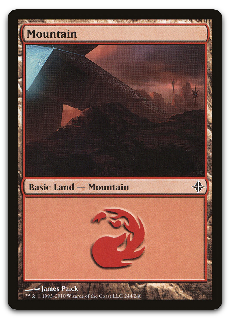 Mountain (244) (Rise of the Eldrazi)