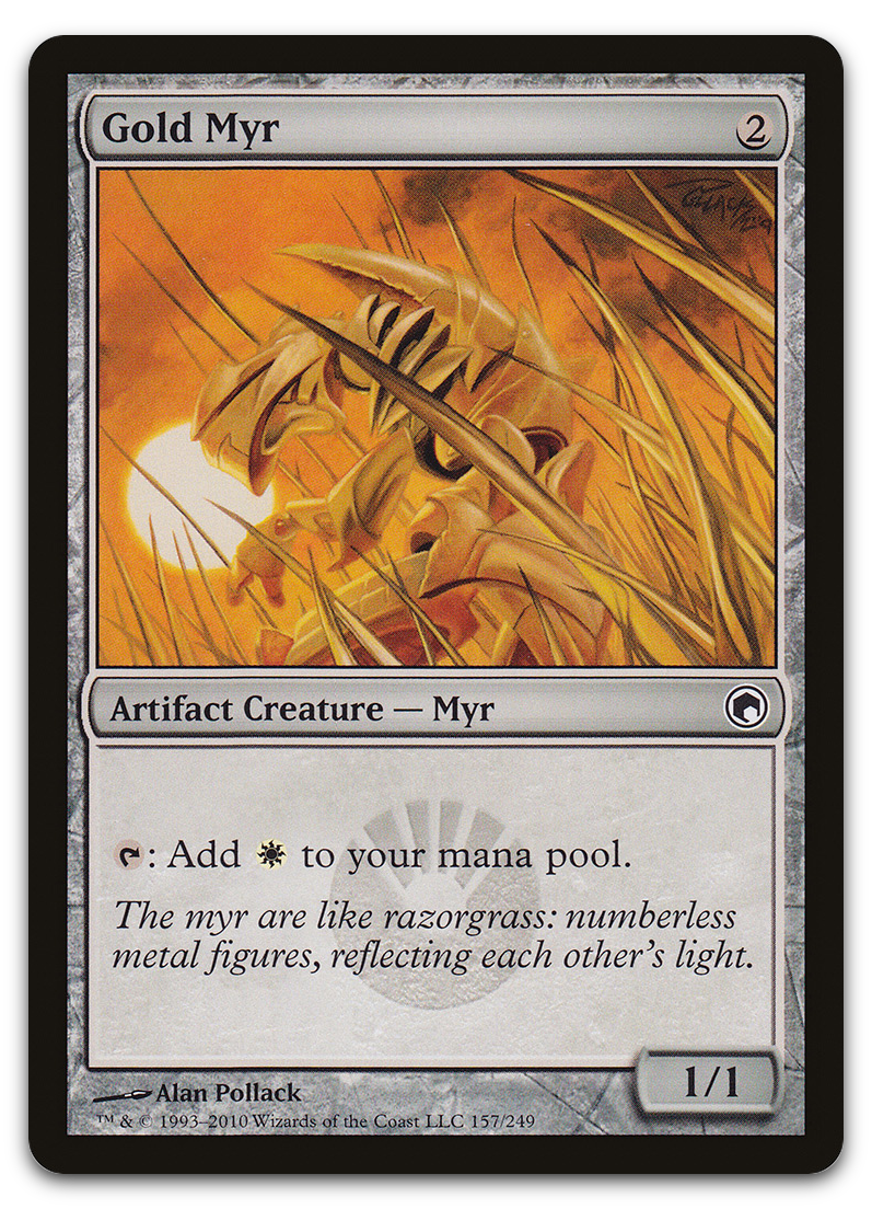Gold Myr (Scars of Mirrodin)