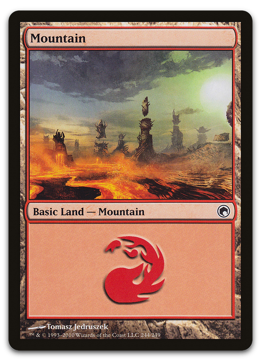 Mountain (244) (Scars of Mirrodin)
